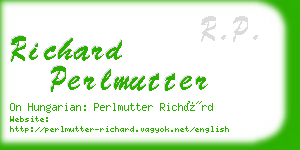 richard perlmutter business card